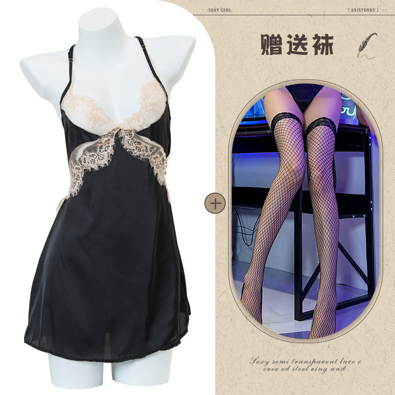 Silk Slit Nightdress