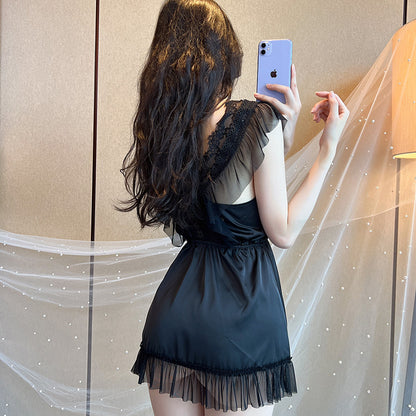 Silk Lace Chemise Set