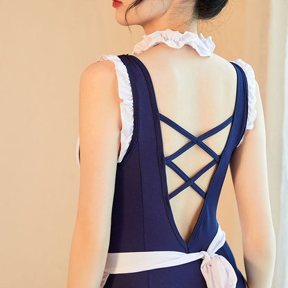 Maid Backless Jumpsuit