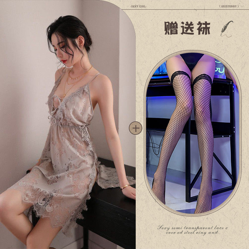 Silk Slit Nightdress