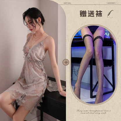 Silk Slit Nightdress