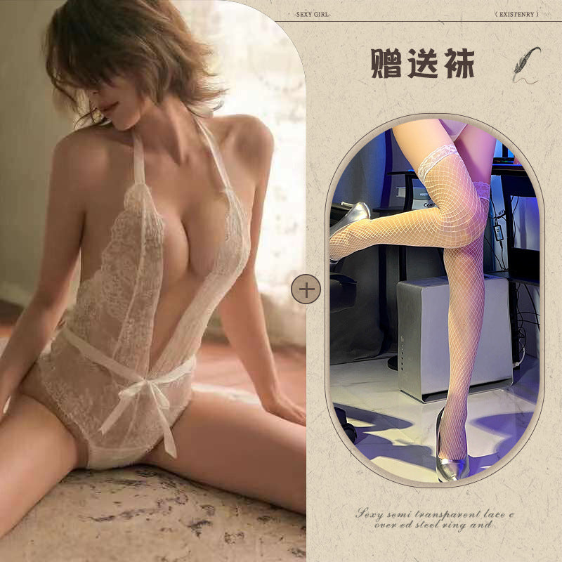 Open Crotch Lace Teddy
