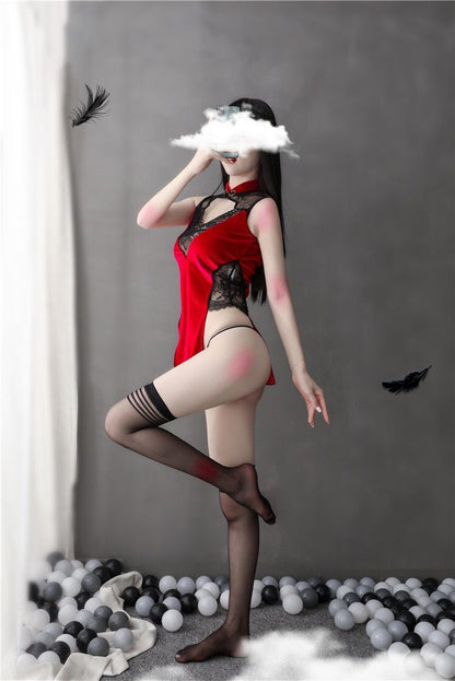 Velvet Qipao Set