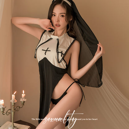 Cute Nun Roleplay Cosplay Lingerie