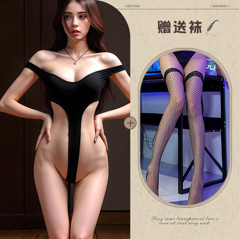 Open Crotch Teddy Set