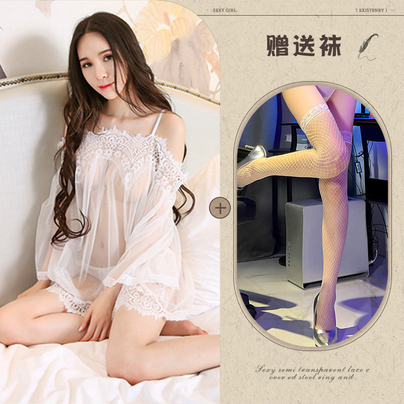 Sheer Off-shoulder Set