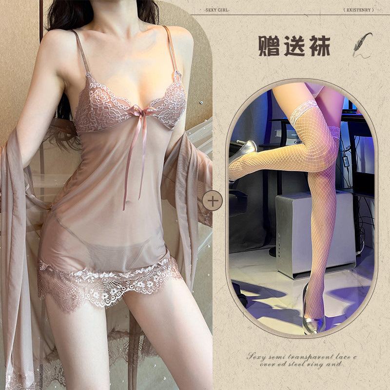 Plus Size Sheer Chemise