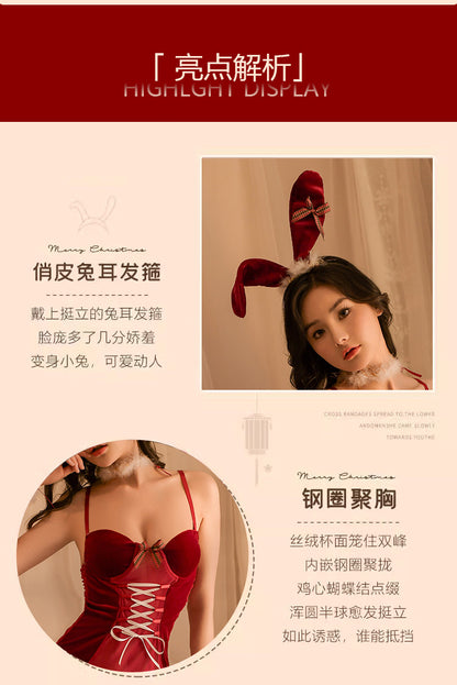 Petite Christmas Lingerie Dress