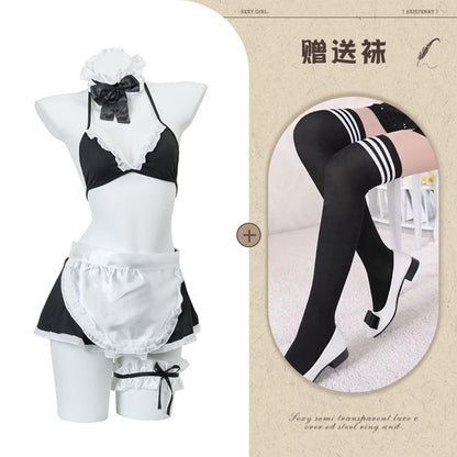 Maid Open Crotch Set