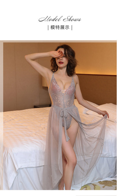 Sheer Lace Skirt Set