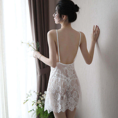 Sheer Backless Gown