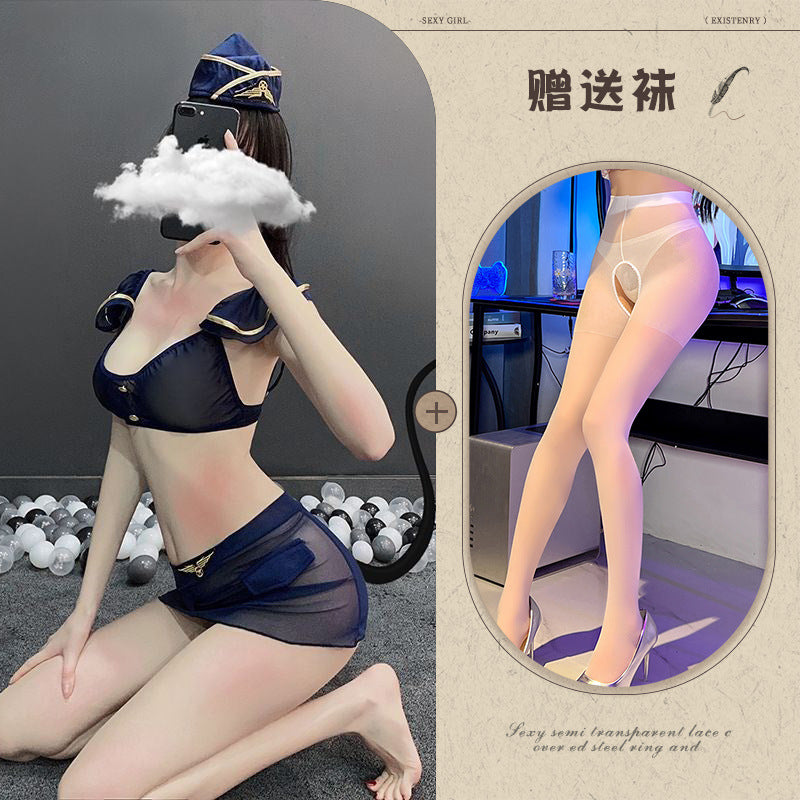 Sheer Stewardess Uniform