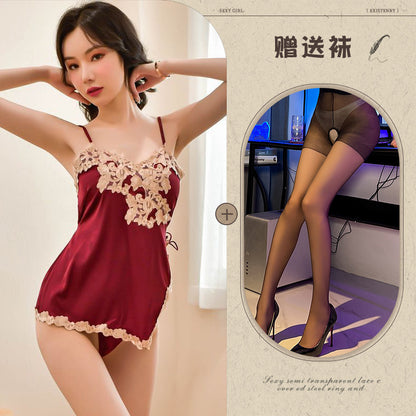 Backless Silk Chemise 