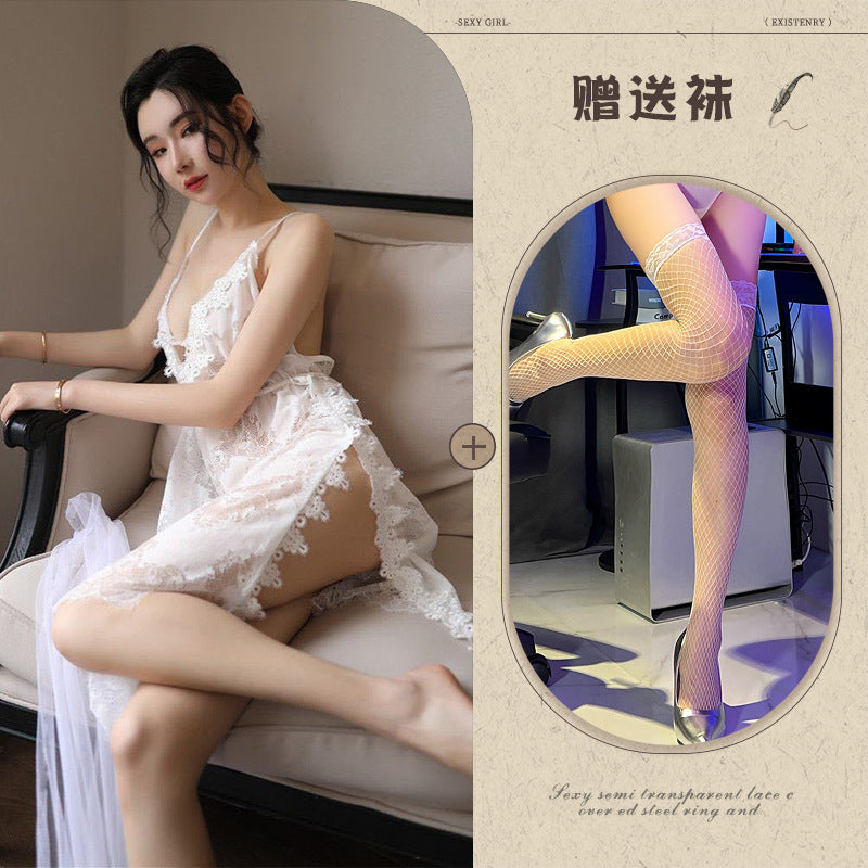 Silk Slit Nightdress