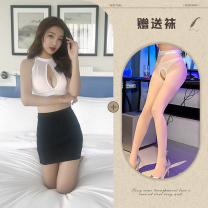 Open-Back Maid Apron