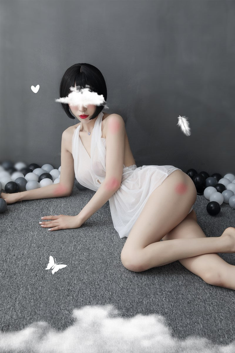 Sheer Backless Nightdress