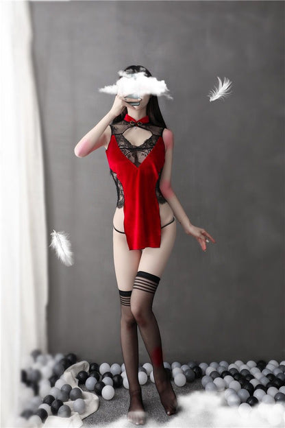 Velvet Qipao Set