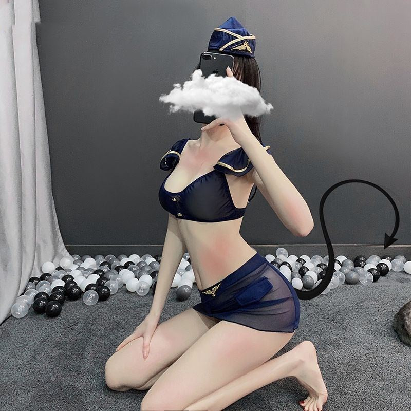Sheer Stewardess Uniform
