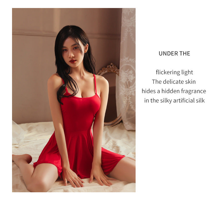 Sheer Backless Chemise