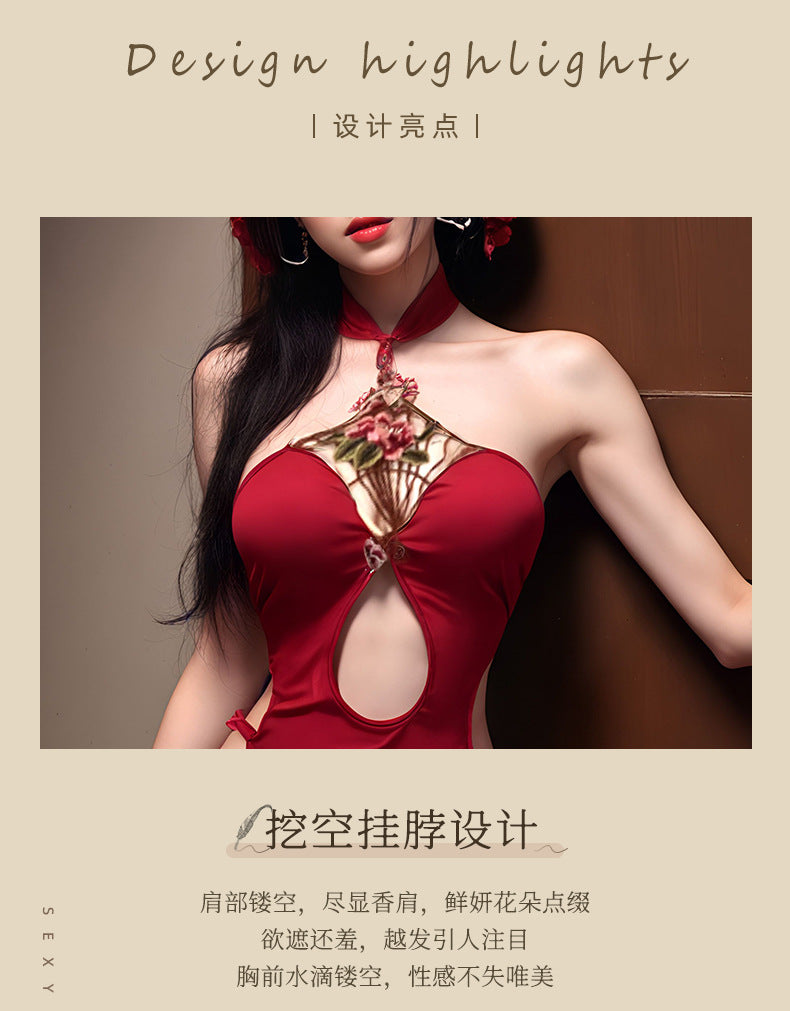 Embroidered Qipao Teddy