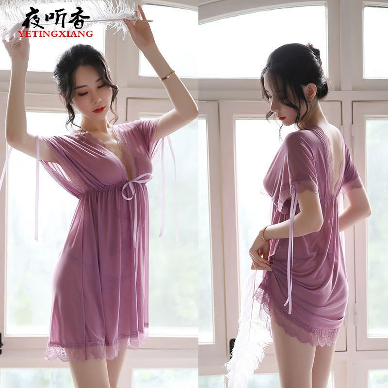 Plus Size Sheer Mesh Babydoll