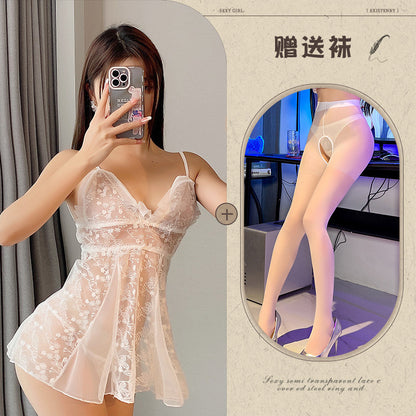 Sheer Slip Dress Set