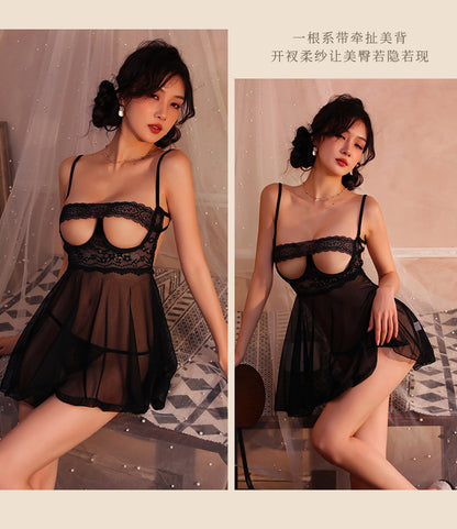 Sheer Open Crotch Nightie