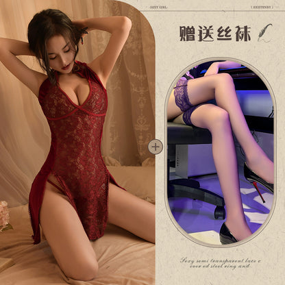 Backless Qipao Set 