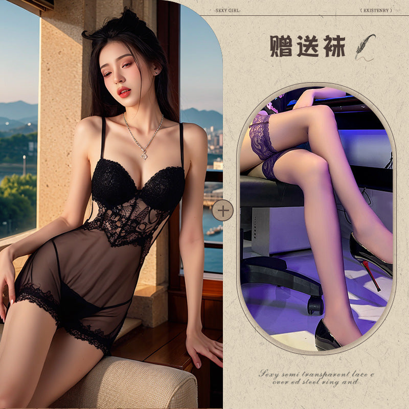 Push-up Lace Chemise