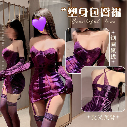 Satin Bustier Dress