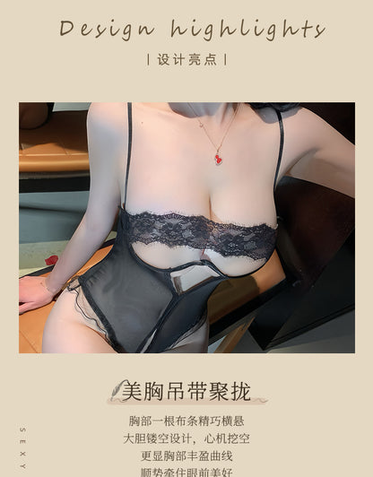 Push-up Open Crotch Teddy