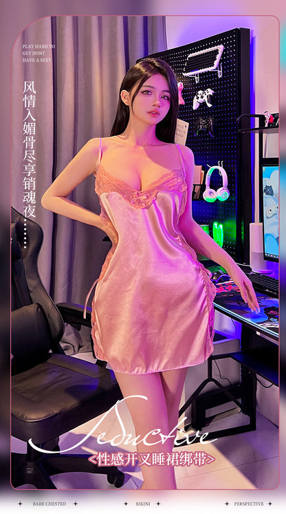 Silk Slit Nightdress