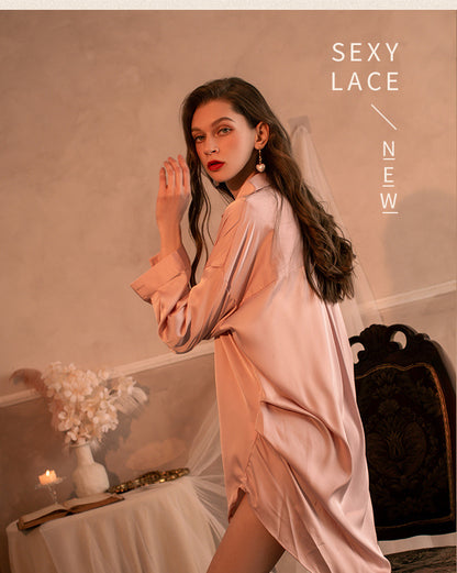 Silk Robe na istilo ng kasintahan 