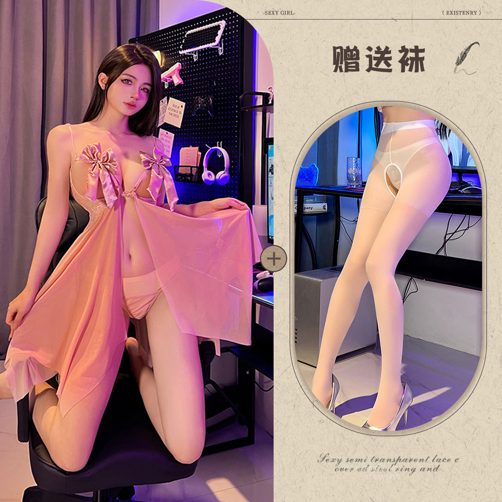 Sheer Bow Nightdress