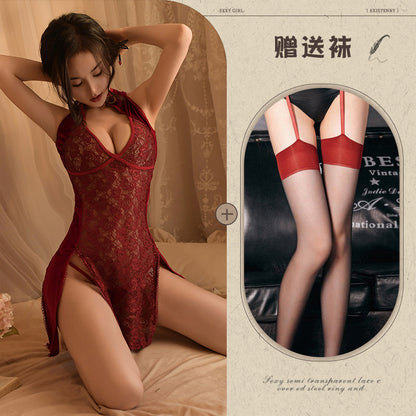 Backless Qipao Set 