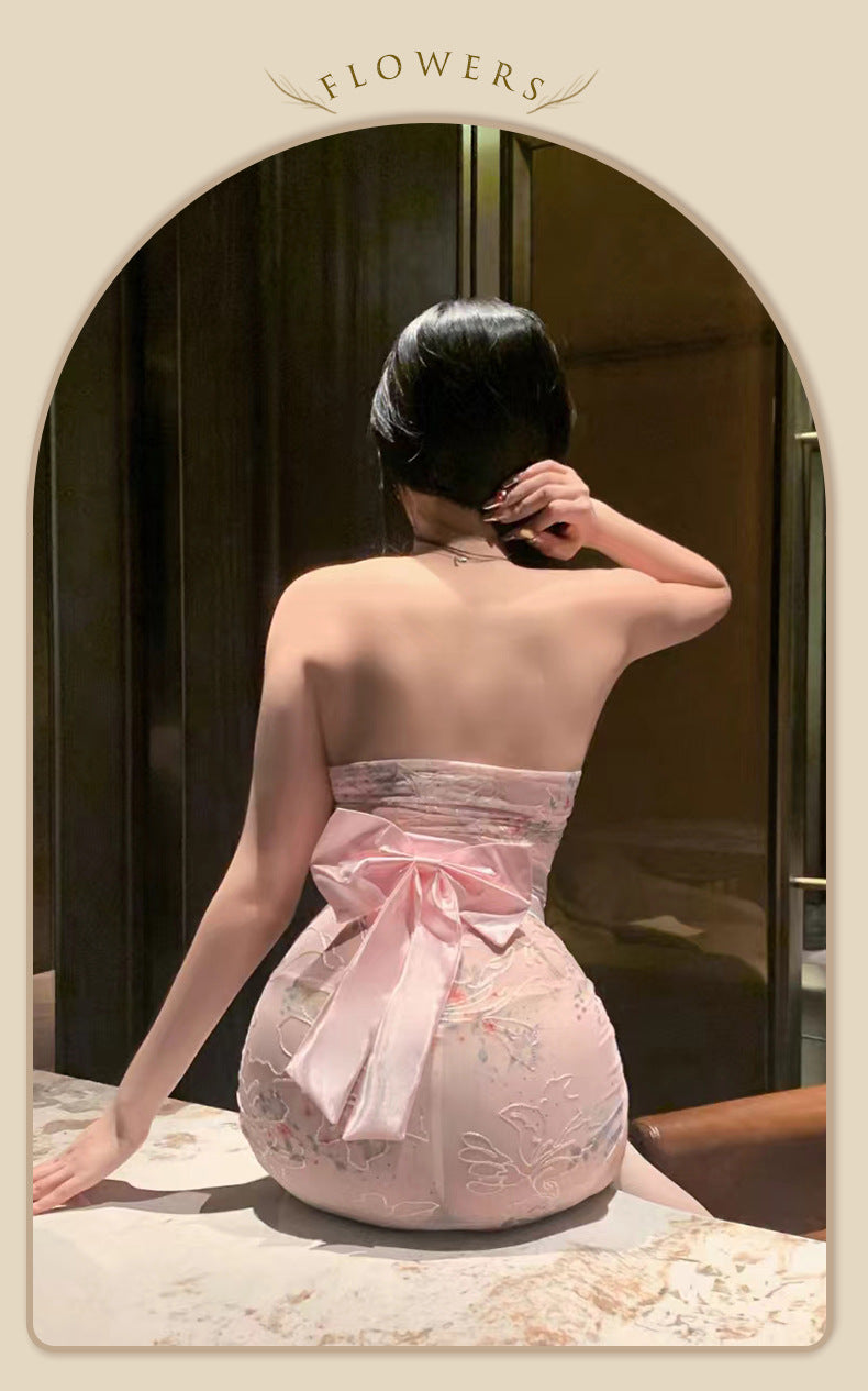 Embroidered Kimono Dress