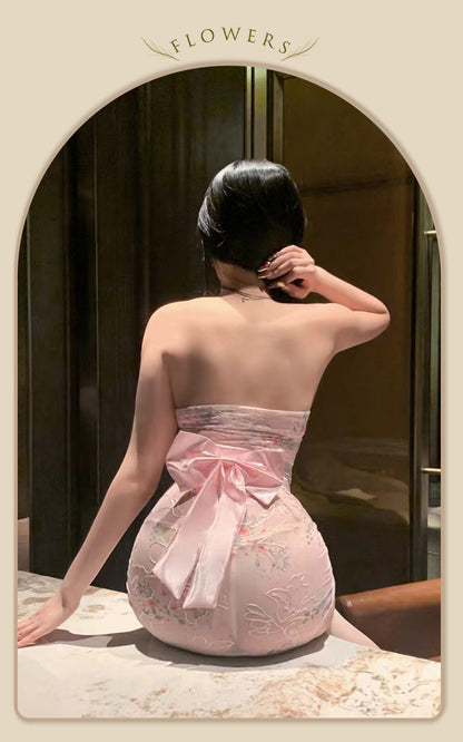 Embroidered Kimono Dress