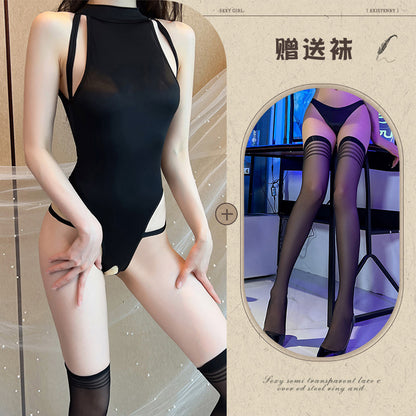 Sheer Role Play Jumpsuit