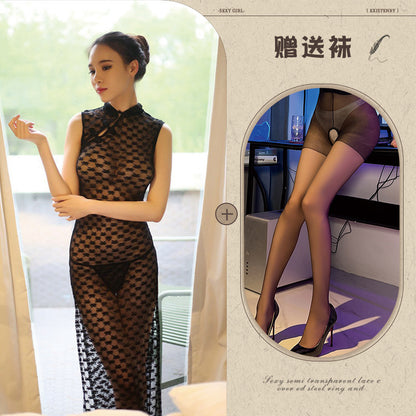 Sheer Qipao Dress