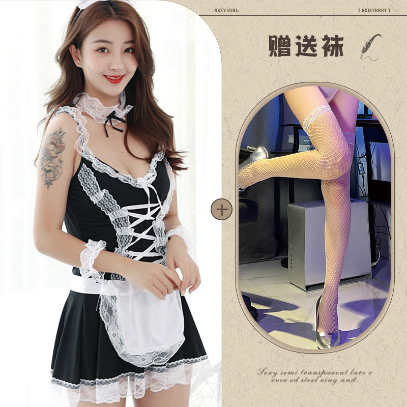 Lace Apron Maid Costume 