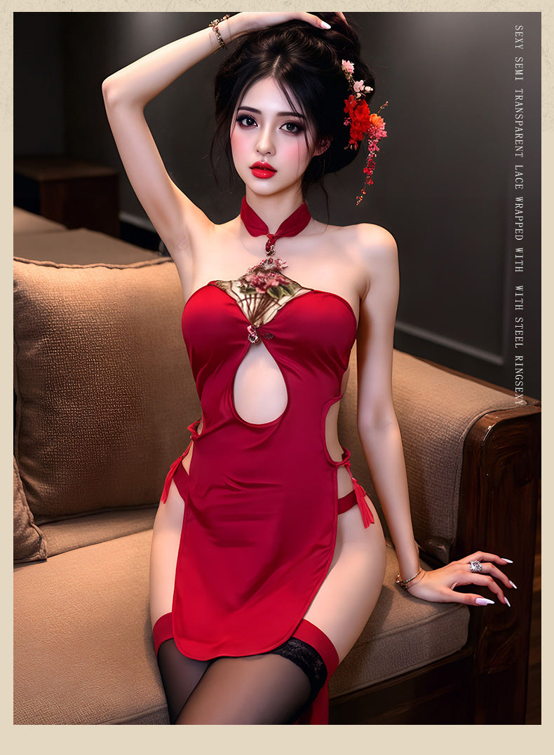 Embroidered Qipao Teddy