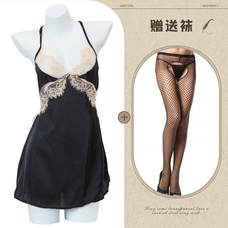 Silk Slit Nightdress