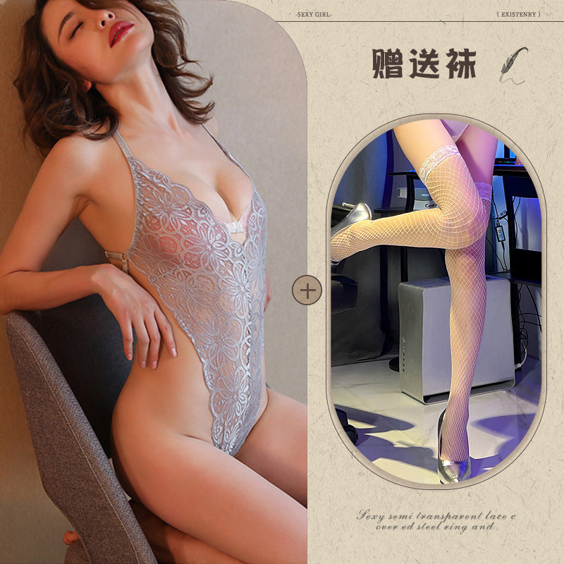 Sheer Lace Skirt Set