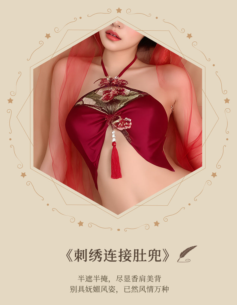 Embroidered Bustier Set