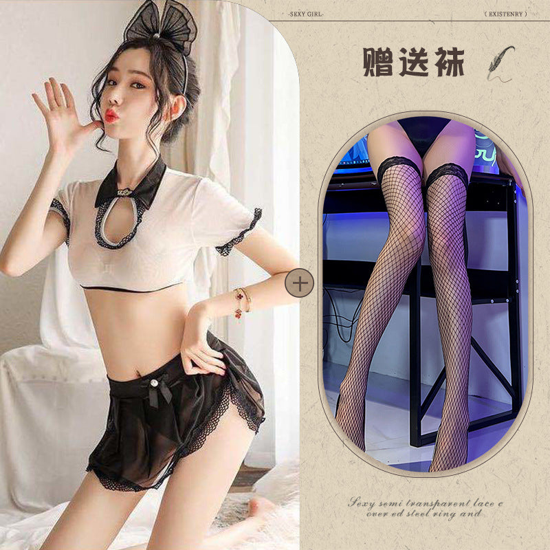 Sheer Waist Cut-out Set