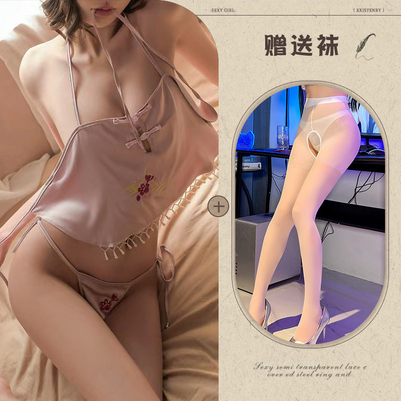 Embroidered Bustier Set