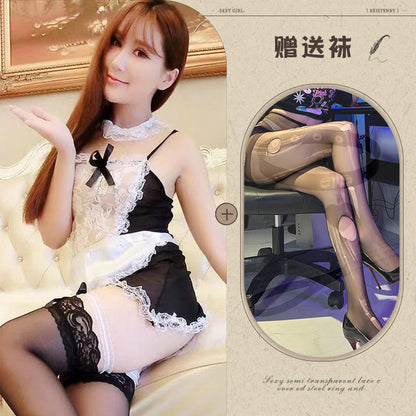 Maid Lace Apron Set