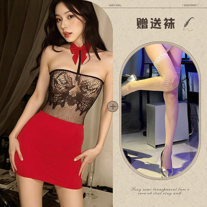 Office Lace Teddy Set