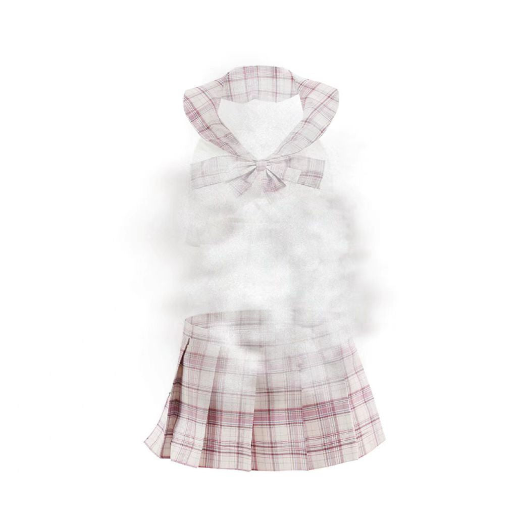 Schoolgirl Grid Jumpsuit