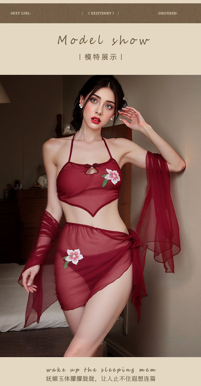 Purple Fishnet Catsuit